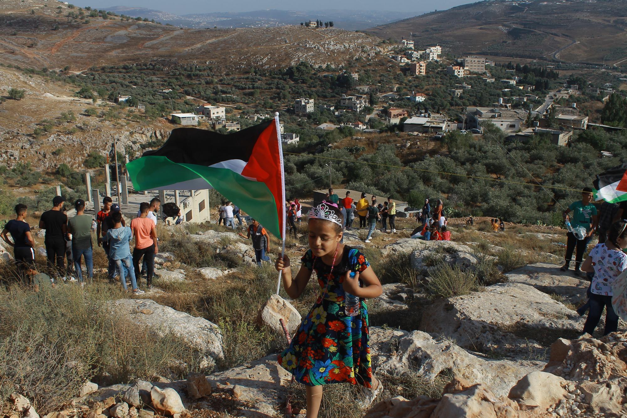 Festival cometa cometas Burin, Cisjordania, Palestina